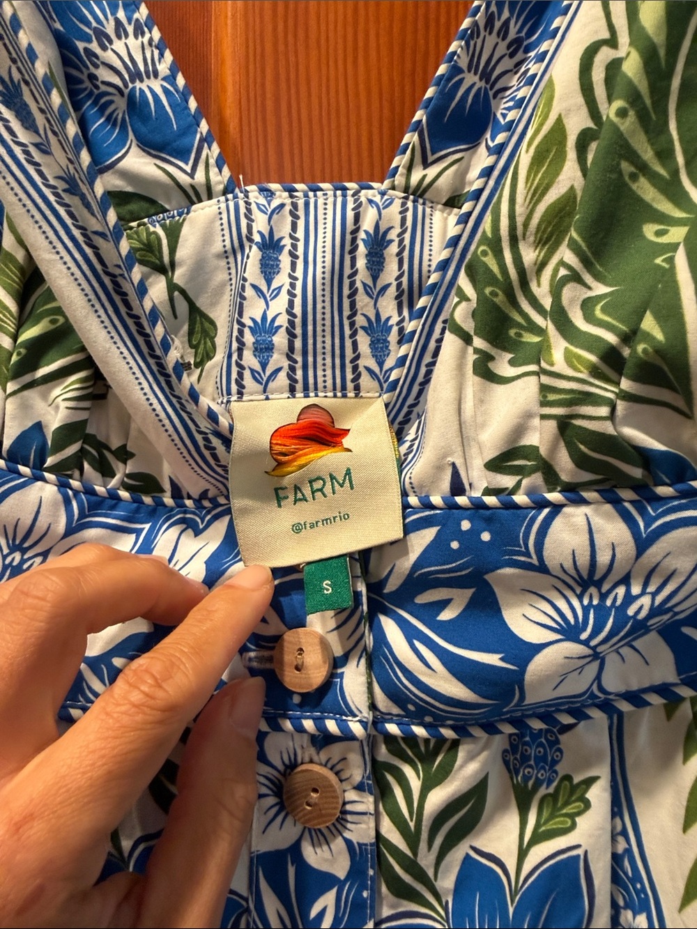 Farm Rio Off-White Tropicance Midi Dress size small EUC - Picture 7 of 9